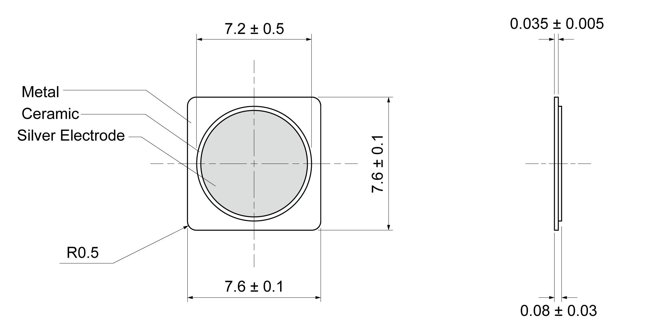 PDN7676S-0750N Mechanical Drawing